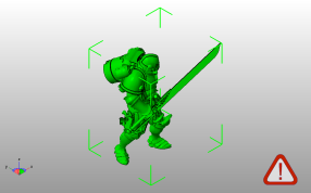 罗马骑士模型斜视图