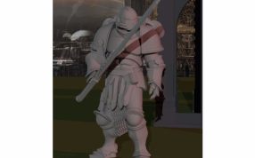 罗马骑士模型效果图