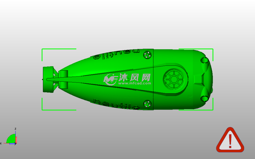  鹦鹉螺号潜水艇俯视图