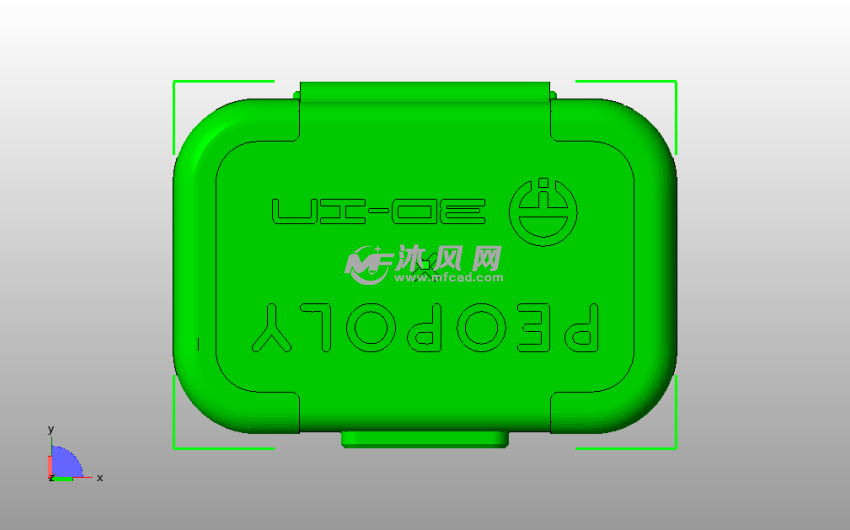  组装测试箱盖子俯视图