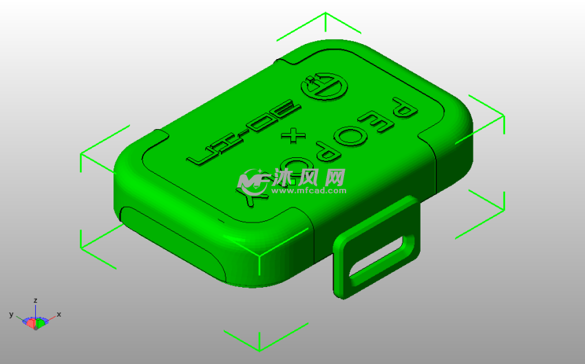  组装测试箱盖子斜视图