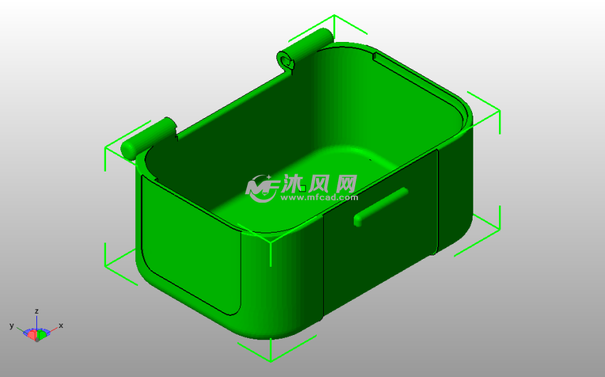  组装测试箱箱子斜视图
