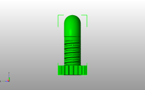 齿轮U形插销侧视图