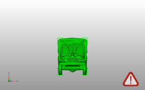 大货车模型主视图