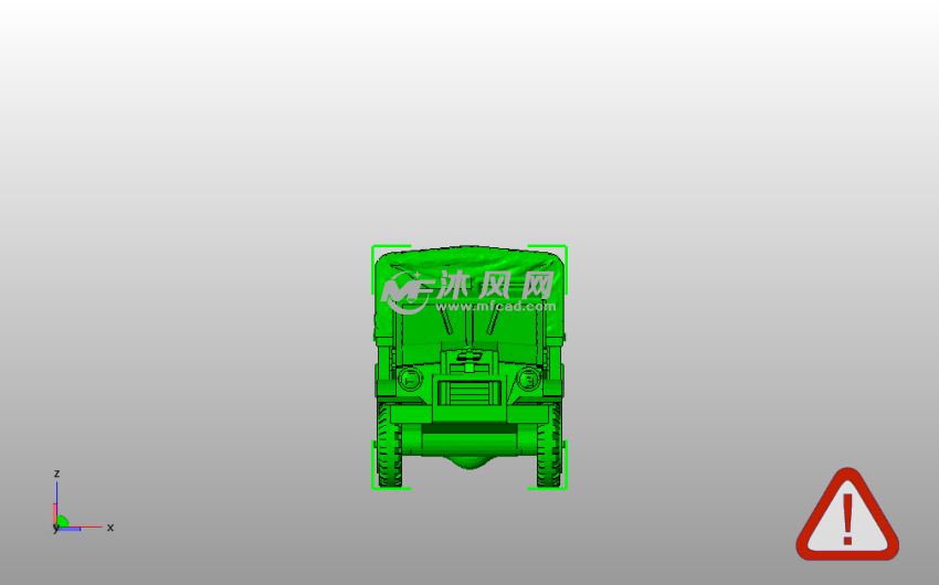 大货车模型主视图