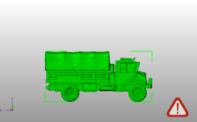 大货车模型侧视图