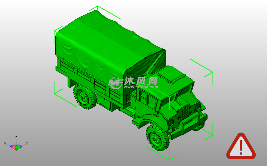 大货车模型斜视图