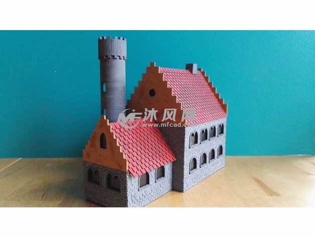 德国小城堡侧视图