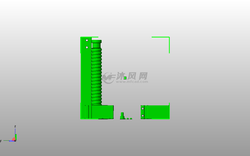 滑动固定块侧视图