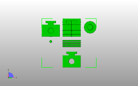 滑动固定块俯视图