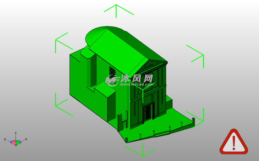 基耶萨小屋斜视图