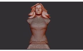 惊奇队长半身像主视图