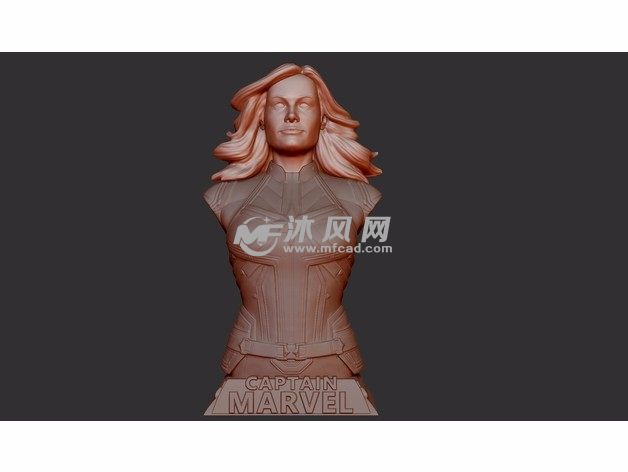 惊奇队长半身像主视图