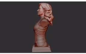 惊奇队长半身像侧视图