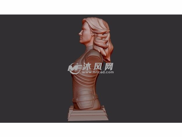 惊奇队长半身像侧视图