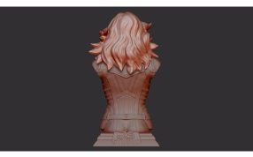 惊奇队长半身像后视图