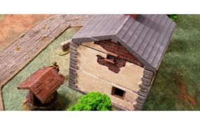 诺曼底小屋侧视图