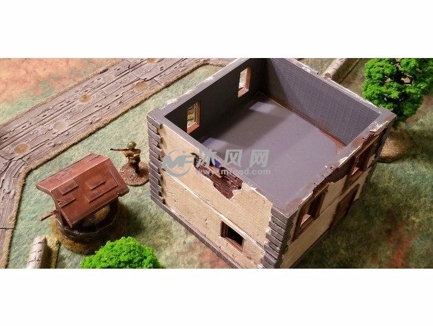 诺曼底小屋俯视图