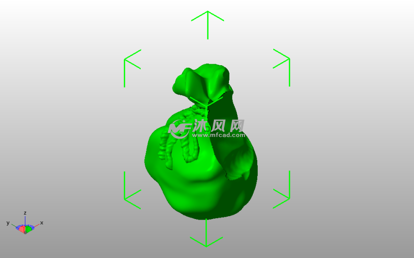 圣诞节礼物袋斜视图