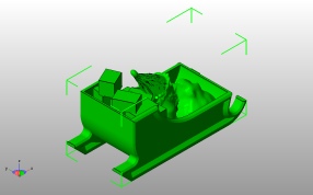 圣诞雪橇车斜视图