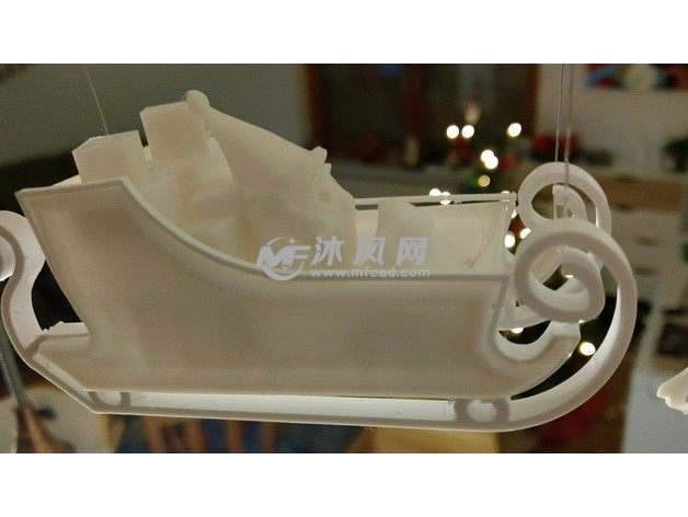 圣诞雪橇车实物图