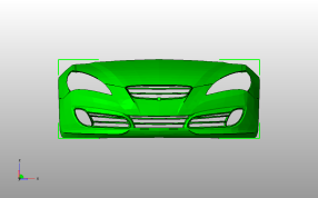 现代汽车保险杠主视图