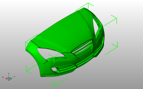 现代汽车保险杠斜视图