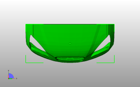 现代汽车保险杠俯视图