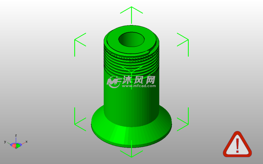 线盘轴模型斜视图