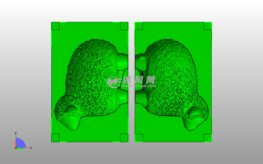 小绵羊模具俯视图