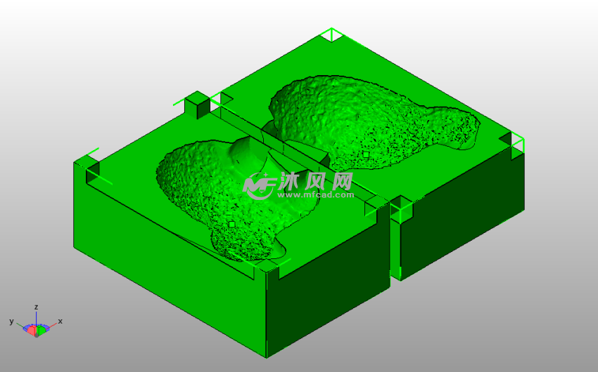 小绵羊模具斜视图