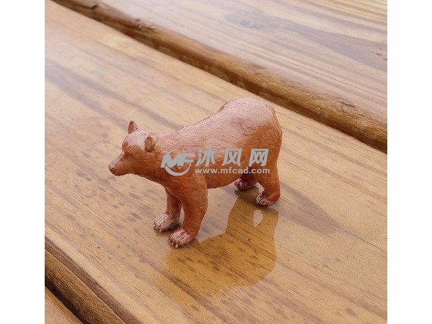 小棕熊模型斜视图