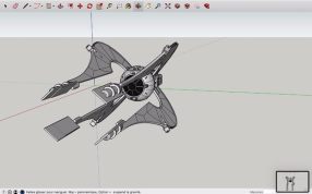  星际战争飞船侧视图