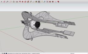  星际战争飞船后视图