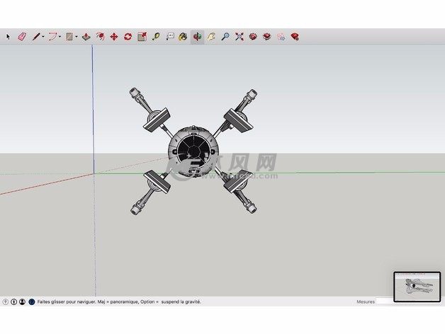  星际战争飞船主视图
