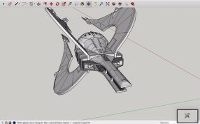  星际战争飞船斜视图