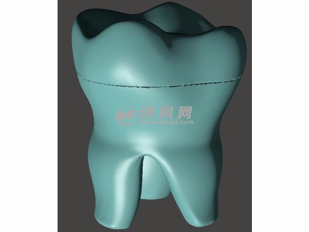 牙模盒子模型效果图