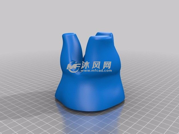 牙模盒子模型底部