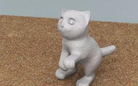 站立的小猫右侧视图