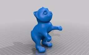 站立的小猫模型图