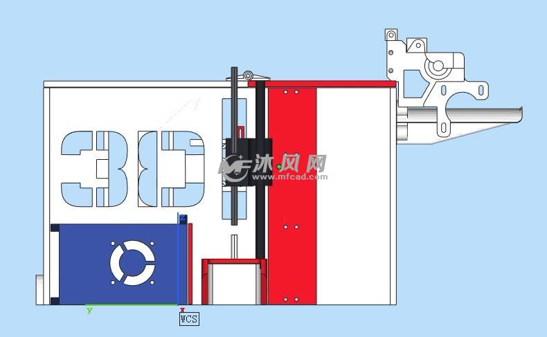 打印机三维模型