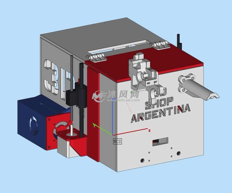 仪器壳体三维模型