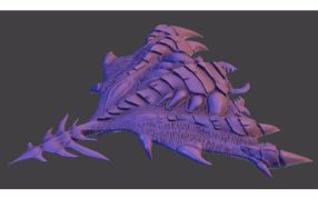 巢穴领主模型斜视图