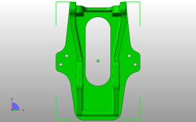 德国飞机踏板俯视图