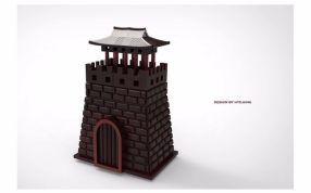  韩国城门模型效果图