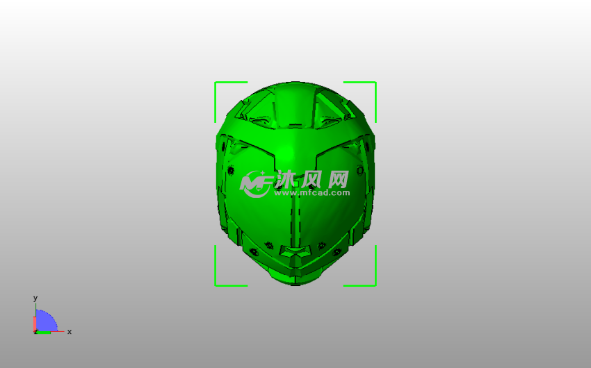 机器人面具俯视图