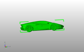 兰博基尼侧视图