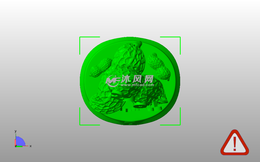 两个花生模型俯视图