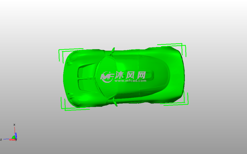 路特斯车模俯视图