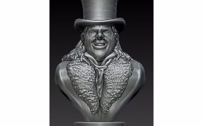 美国牛仔半身像效果图